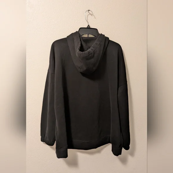 Calvin Klein Black Half Zip Hoodie - Picture 2 of 8